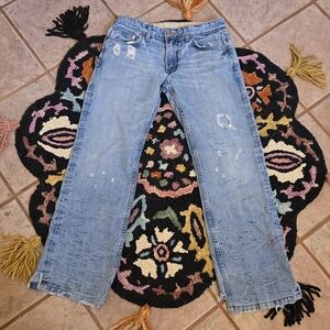 🔥🔥Y2k Armani Exchange Distressed Jeans 🔥🔥 Size 29W X 30L Made In usa